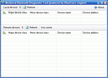 Medieval Bluetooth Diagnostic Tool screenshot