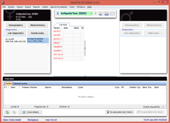 MedITEX IVF screenshot