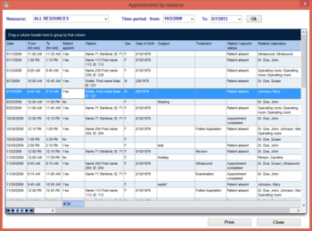 MedITEX Scheduler screenshot 4