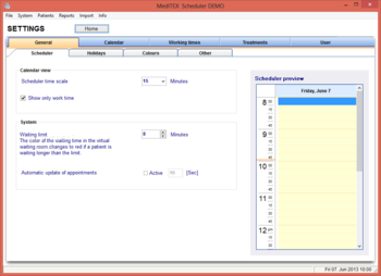 MedITEX Scheduler screenshot 5