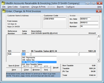 Medlin Accounts Receivable and Invoicing screenshot 4