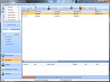 Medosoft Inventory 2011 screenshot 2