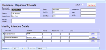 Meeting Minutes and Action Management System screenshot 2