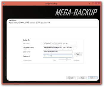 Mega-Backup screenshot 3