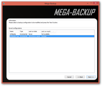 Mega-Backup screenshot 4