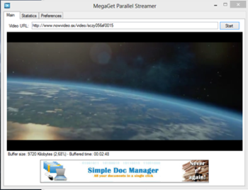 MegaGet Streamer screenshot