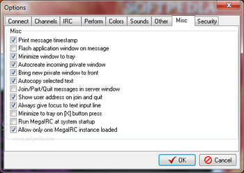 MegaIRC screenshot 10
