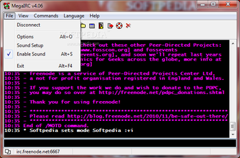 MegaIRC screenshot 2