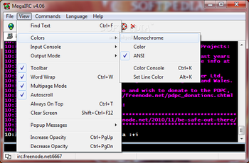 MegaIRC screenshot 3