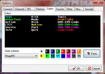 MegaIRC screenshot 7