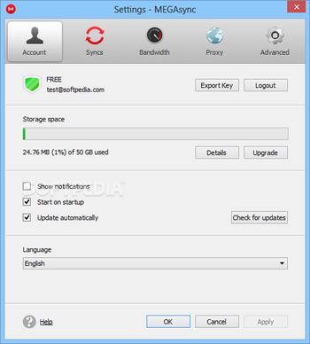 MEGAsync screenshot 6