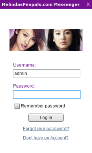 MelindasPenpals.com Messenger screenshot