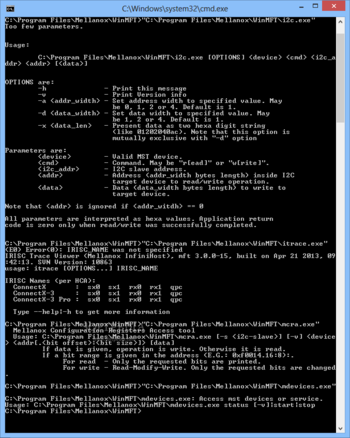 Mellanox Firmware Tools screenshot