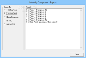 MelodyComposer for Sony-Ericsson screenshot 5