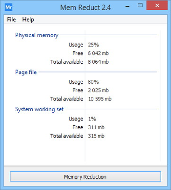 Mem Reduct screenshot