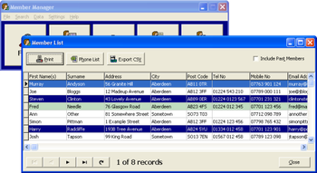 Member Manager screenshot