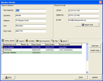 Member Manager screenshot 2