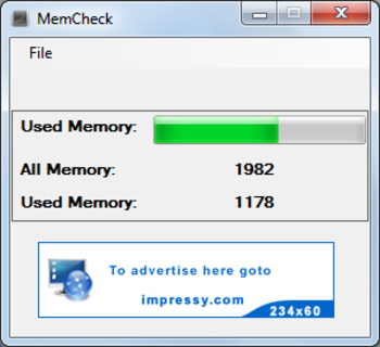 MemCheck screenshot