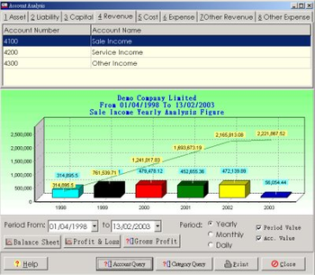 MemDB Accounting System screenshot