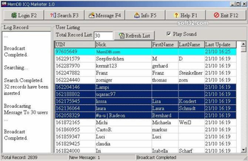 MemDB ICQ Marketer screenshot 2