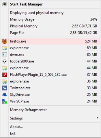 MemInfo Portable screenshot