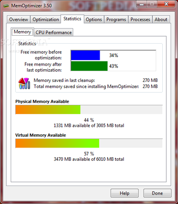 MemOptimizer screenshot 5