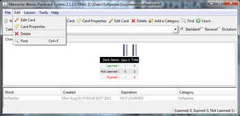 Memorize Words Flashcard System screenshot 2