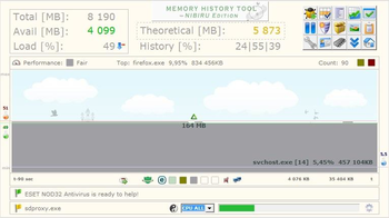 Memory History Tool screenshot