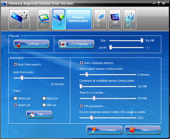 Memory Improve Master Free Version screenshot 2