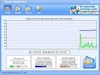 Memory Optimization screenshot