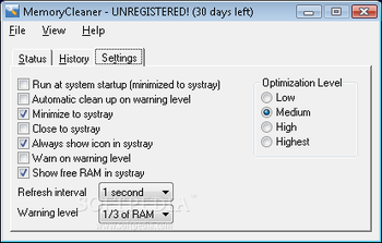 MemoryCleaner screenshot 3