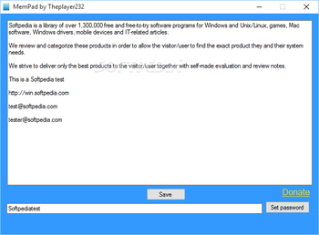 MemPad screenshot