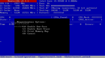 Memtest86 screenshot 12