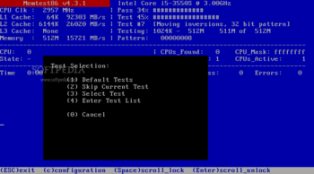 Memtest86 screenshot 8