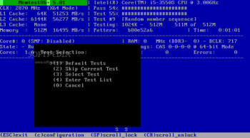 Memtest86+ screenshot 3