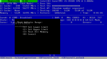 Memtest86+ screenshot 4