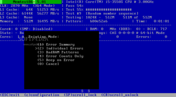 Memtest86+ screenshot 5