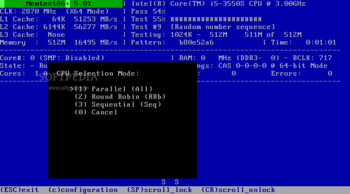 Memtest86+ screenshot 6