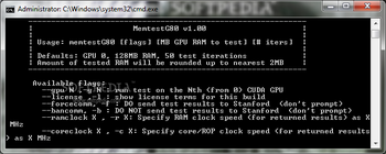 MemtestG80 screenshot