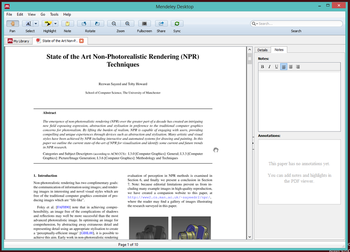 Mendeley Desktop screenshot