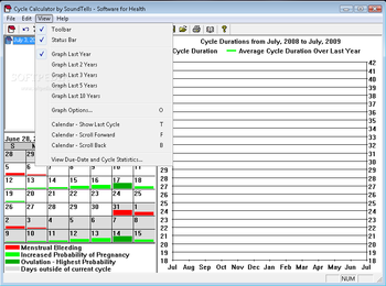 Menstrual Cycle Calendar and Due-Date Calculator screenshot 3