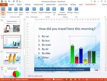 Mentometer Plugin for PowerPoint screenshot