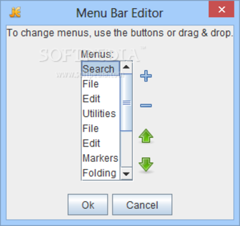 Menu Editor for jEdit screenshot 3