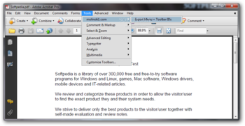 Menu + Toolbar IDs Acrobat PlugIn screenshot