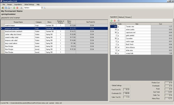 MenuCostPro screenshot