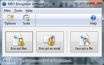 MEO Encryption screenshot