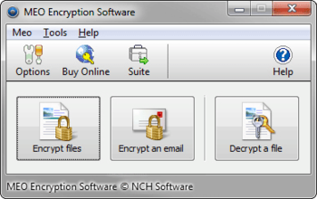 MEO File Encryption Software Pro screenshot