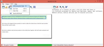 MeOCR screenshot 2