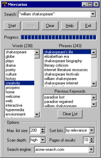Mercurius screenshot