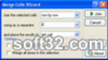 Merge Cells Wizard for Excel screenshot 2